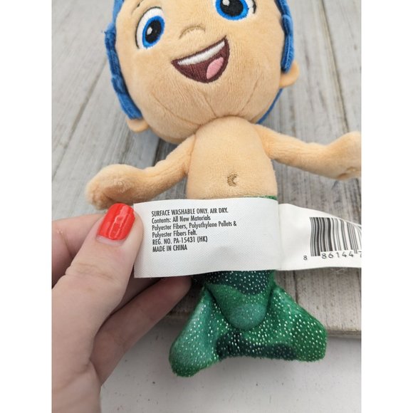 2018 Viacom Bubble Guppies Nick Jr. Plush Stuffed Animal Toy Doll Mermaid Gil - Picture 4 of 5